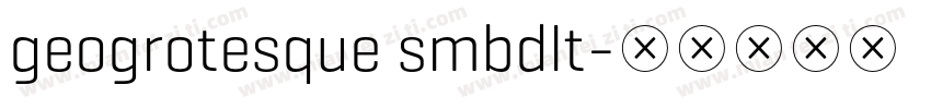geogrotesque smbdlt字体转换